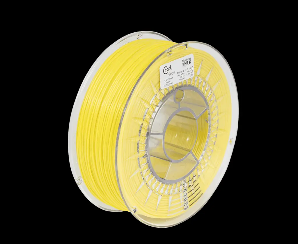 Filament Craftbot PLA galben 1 kg 1,75 mm