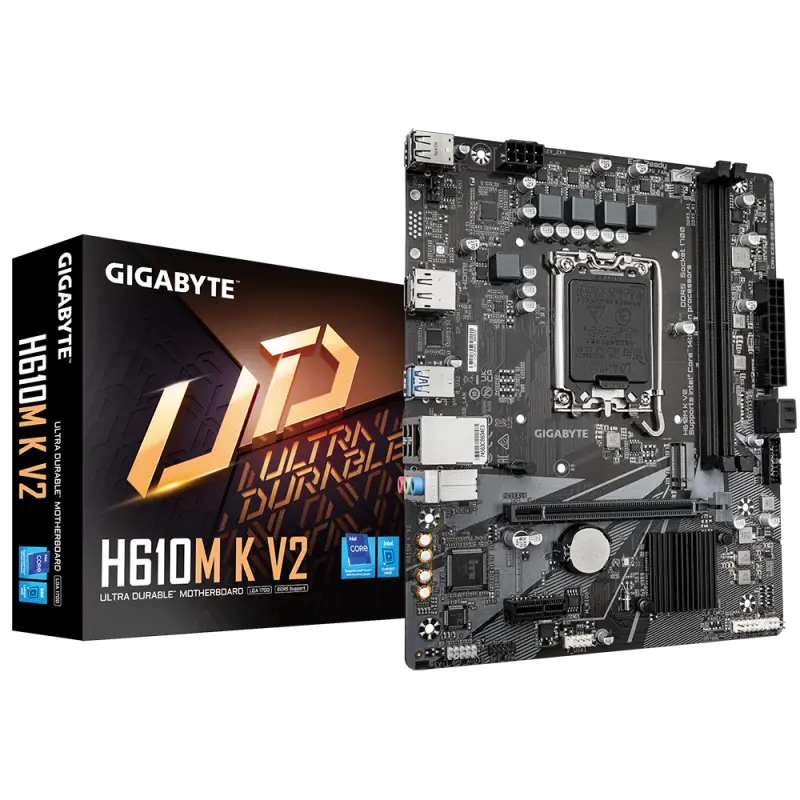 Placă de bază Gigabyte H610M K V2 LGA1700 DDR5 mATX