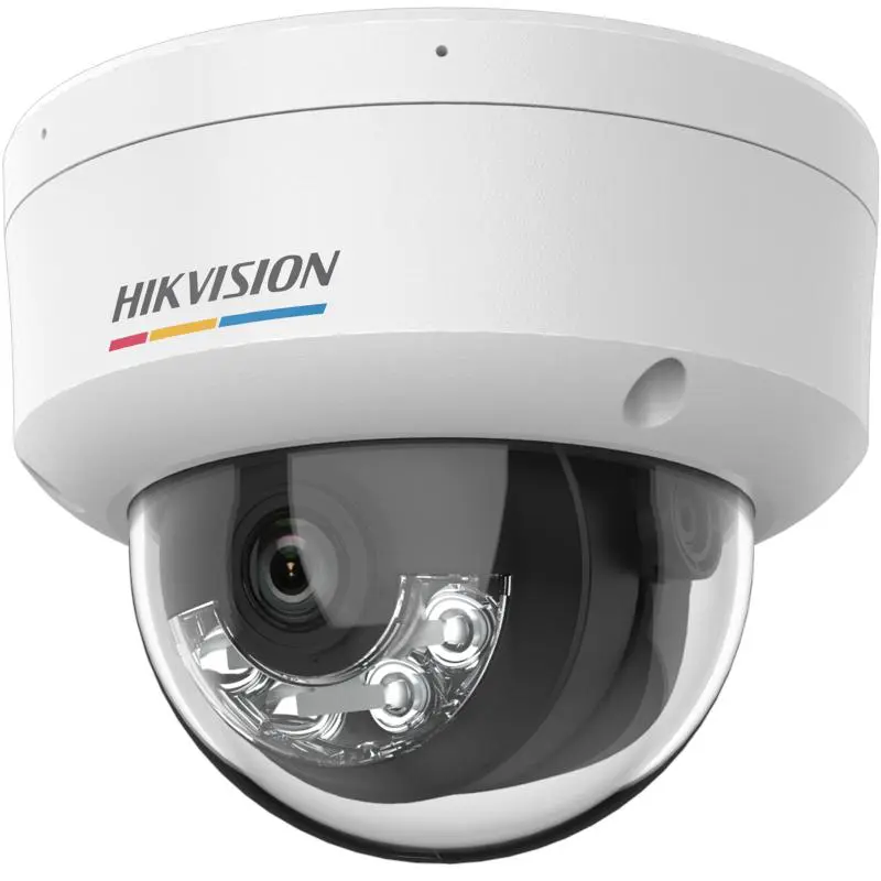 Cameră IP dome 6MP Hikvision DS-2CD1167G2H-LIU 4mm ColorVu Dual Light IK08