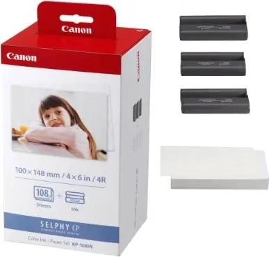 Set Canon KP-108IN hârtie foto și cartușe
