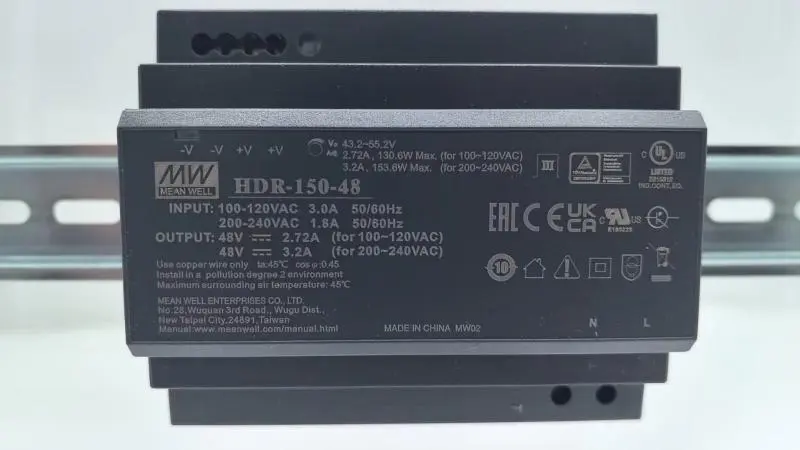 Sursă alimentare Hikvision DS-KAW150-4N 48V 150W, șină DIN