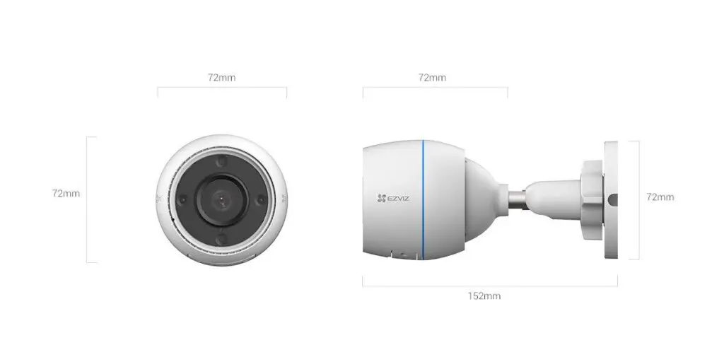 Cameră Ezviz H3 2K Wi-Fi exterior AI IR 30 m