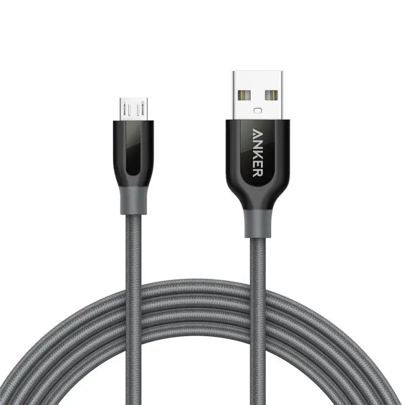 Cablu Anker PowerLine Plus MicroUSB 1 8 m Gri