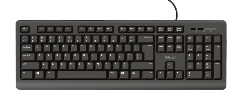 Tastatura Trust Primo USB cu fir US Layout