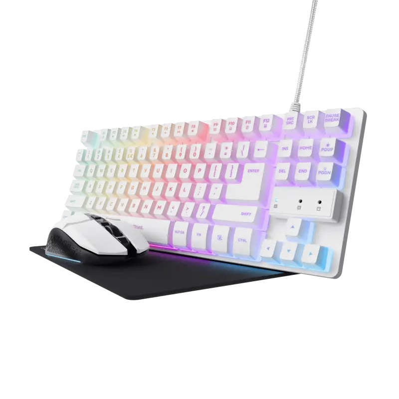 Trust GXT 794W Kit Gaming TKL Wireless Alb