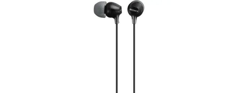 Căști In-Ear Sony MDR-EX15APB cu fir microfon negru