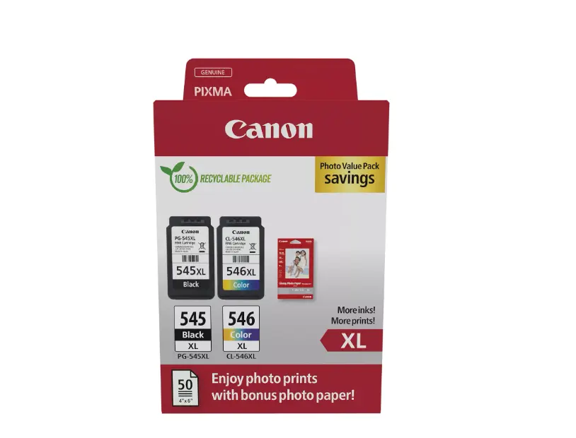 Cartuș Canon PG-545XL CL-546XL Value Pack hârtie foto