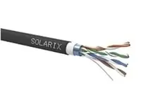 Cablu Solarix SXKD-5E-FTP Cat5e 305 m negru PVC+PE