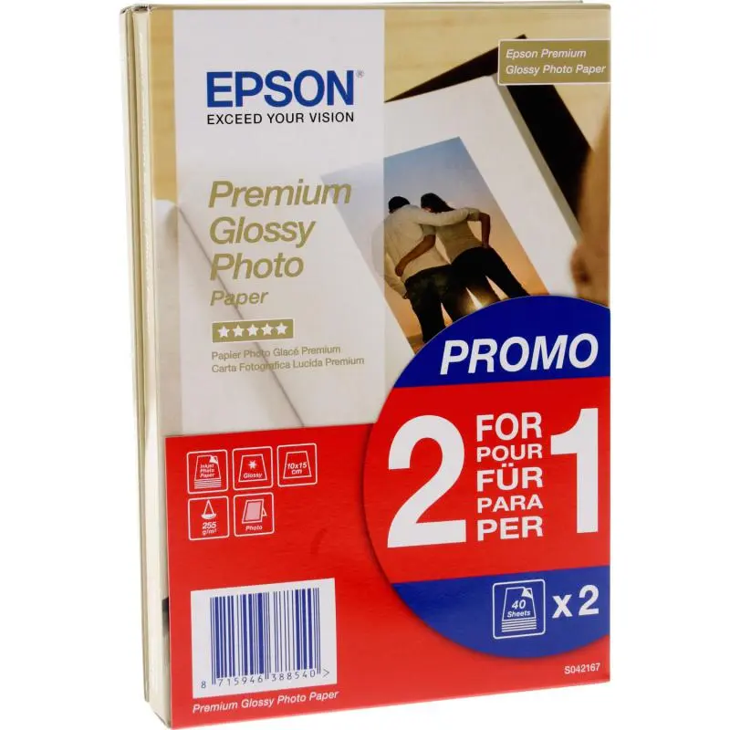 Hartie foto Epson Premium Glossy 10x15 cm 80 coli