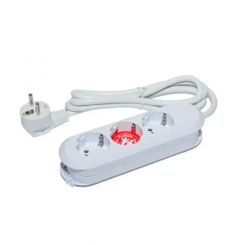 Prelungitor Bachmann SMART 3 prize 1-5m, protecție copii, Alb