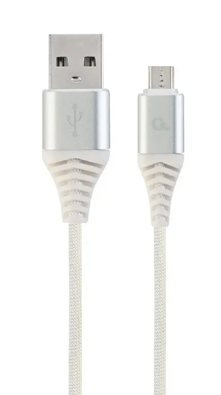 Cablu Gembird CC-USB2B-AMmBM-1M-BW2 USB-A Micro-USB 1m alb