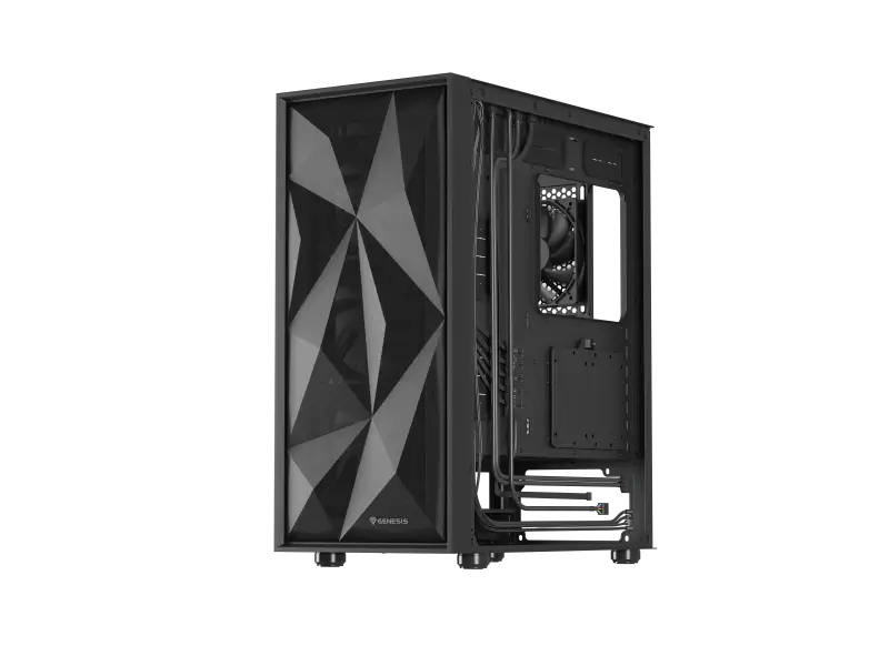 Carcasă Genesis Diaxid 605F Midi Tower Negru