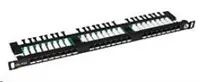 Patch panel Solarix SX24HD-5E-UTP-BK Cat5e 24 porturi 0,5U
