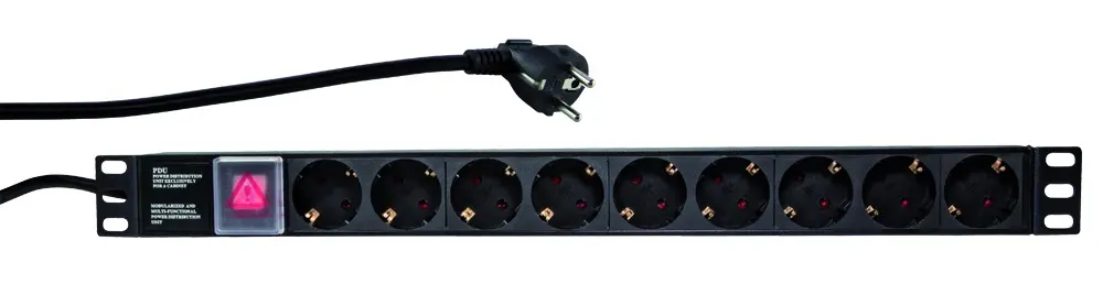 PDU LogiLink PDU9C02 1U rack 19 inch 9 prize Schuko