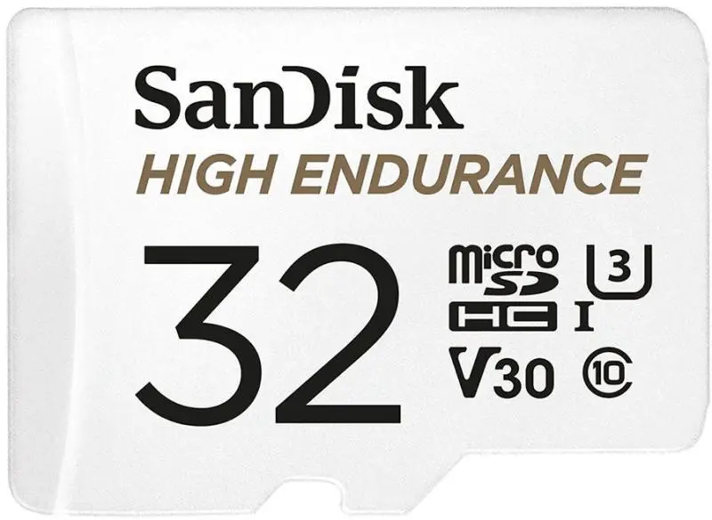 Card microSD SanDisk Max Endurance 32GB V30 U3 + adaptor