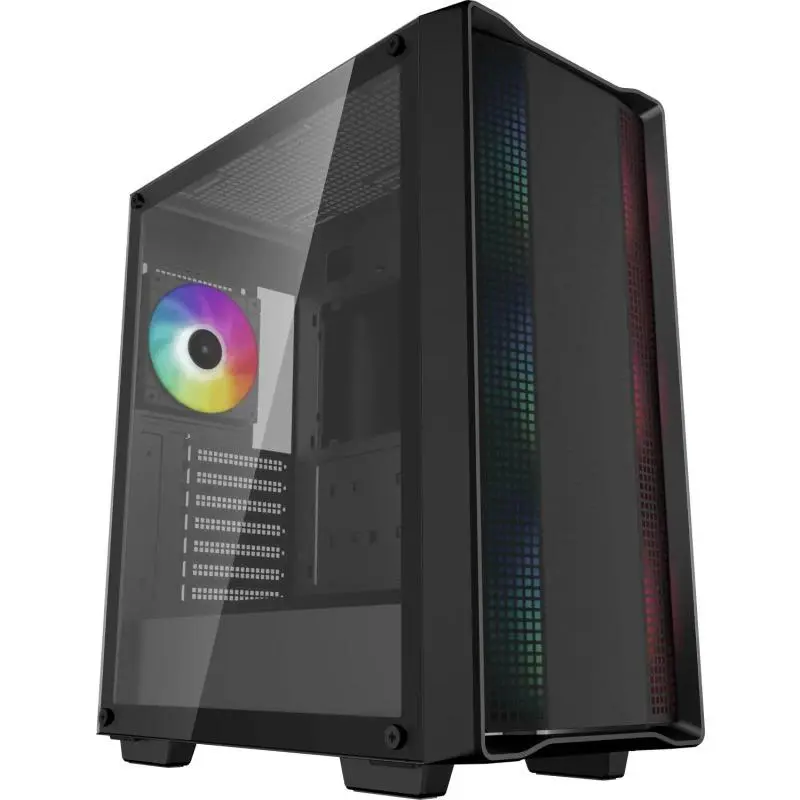 Carcasă DeepCool CC560 ARGB V2 neagră Mid-Tower ATX