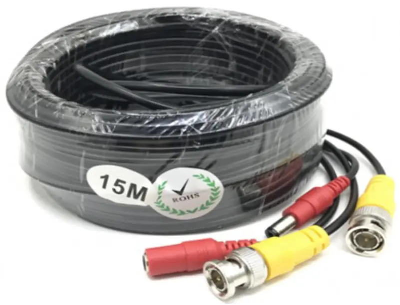 Cablu video supraveghere BD-15-4K 15 m BNC+DC 4K