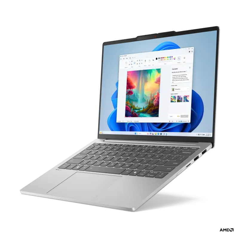 Laptop Lenovo IdeaPad Slim 5 13ARP10 cu procesor AMD Ryzen™ 7 7735HS pana la 4.75GHz, 13.3″ WUXGA, IPS, 16GB LPDDR5x RAM, 1TB SSD, AMD Radeon™ 680M Graphics, No OS, Cloud Grey