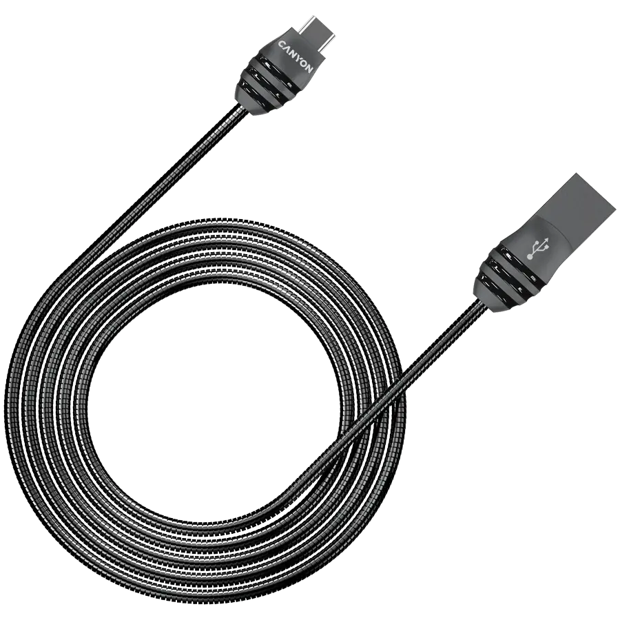 Cablu date Canyon UC-5 USB-C 1m Dark Grey