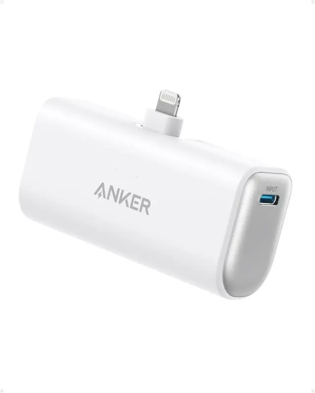 Acumulator extern Anker 621 5000 mAh Lightning Alb