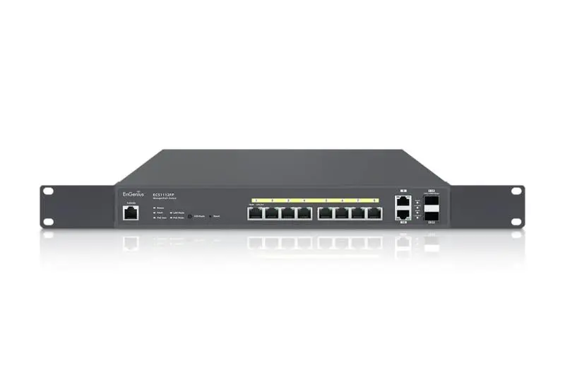 Switch EnGenius ECS1112FP 10 porturi PoE L2+ 130W