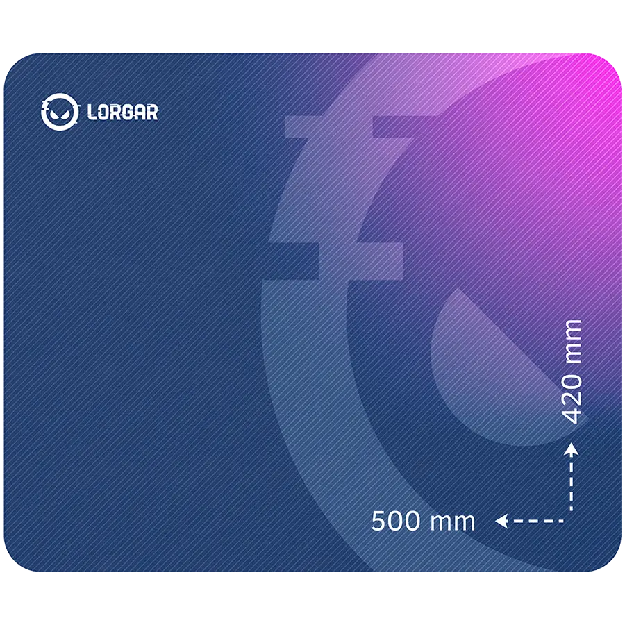 Mousepad gaming Lorgar Main 135 Purple 500×420