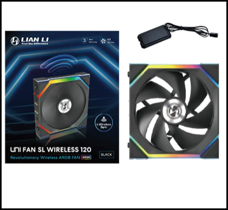 Ventilator Lian Li UNI SL Wireless 120mm negru