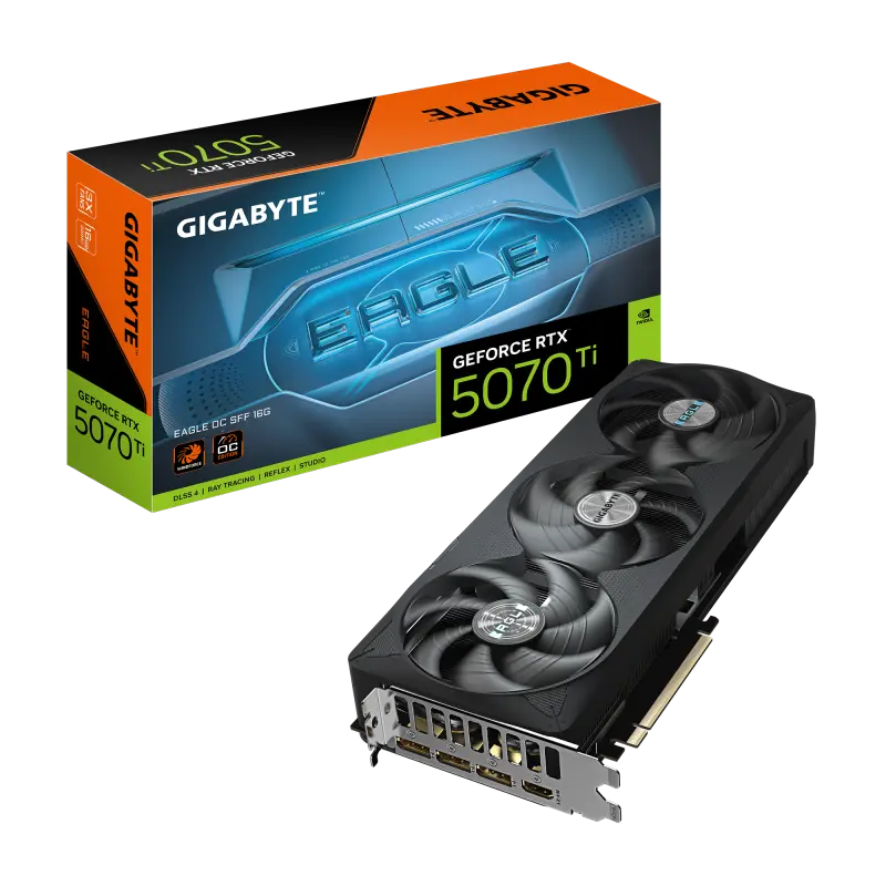 Placă video Gigabyte GeForce RTX 5070 Ti EAGLE OC SFF 16GB GDDR7