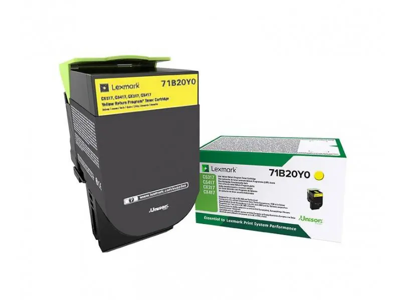 Toner Lexmark 71B20Y0 galben Return Programme 2300 pagini