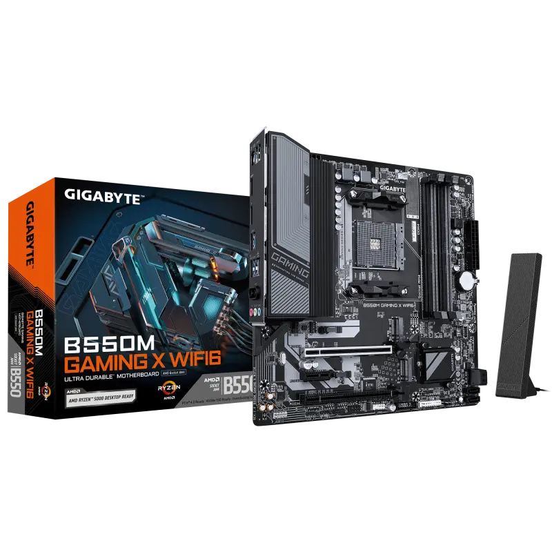 Placă de bază Gigabyte B550M GAMING X WIFI6 AM4 Negru