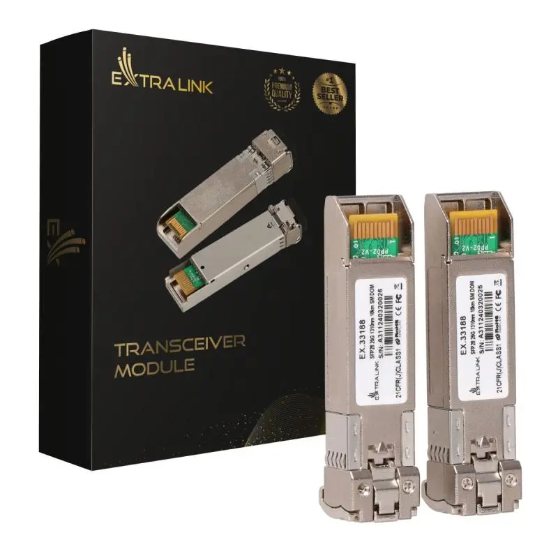 Set 2 module SFP28 Extralink 25Gbps LC 1310nm 10 km single mode