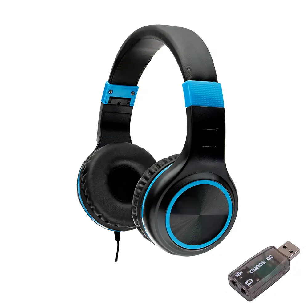 Casti Spacer SPHS-PEARL-BL-USB negru albastru