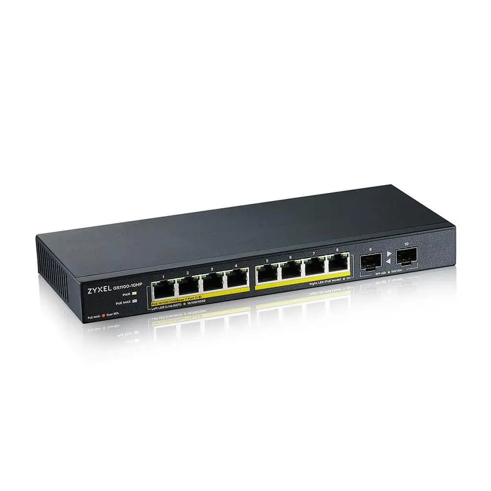 Switch Zyxel GS1100-10HP 10 porturi PoE+ 130W