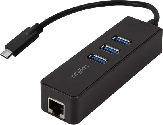 Hub USB Logilink UA0283 Gigabit Type-C 3 porturi