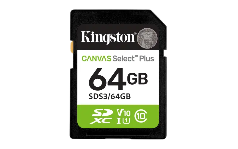 Card memorie Kingston Canvas Select Plus SD 64GB