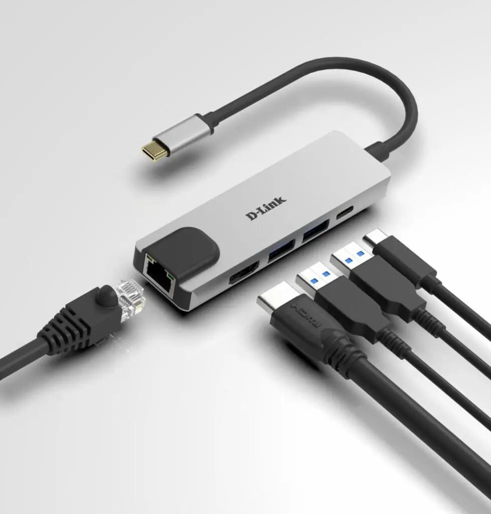 Hub USB-C D-Link DUB-M520 5-în-1 HDMI Ethernet