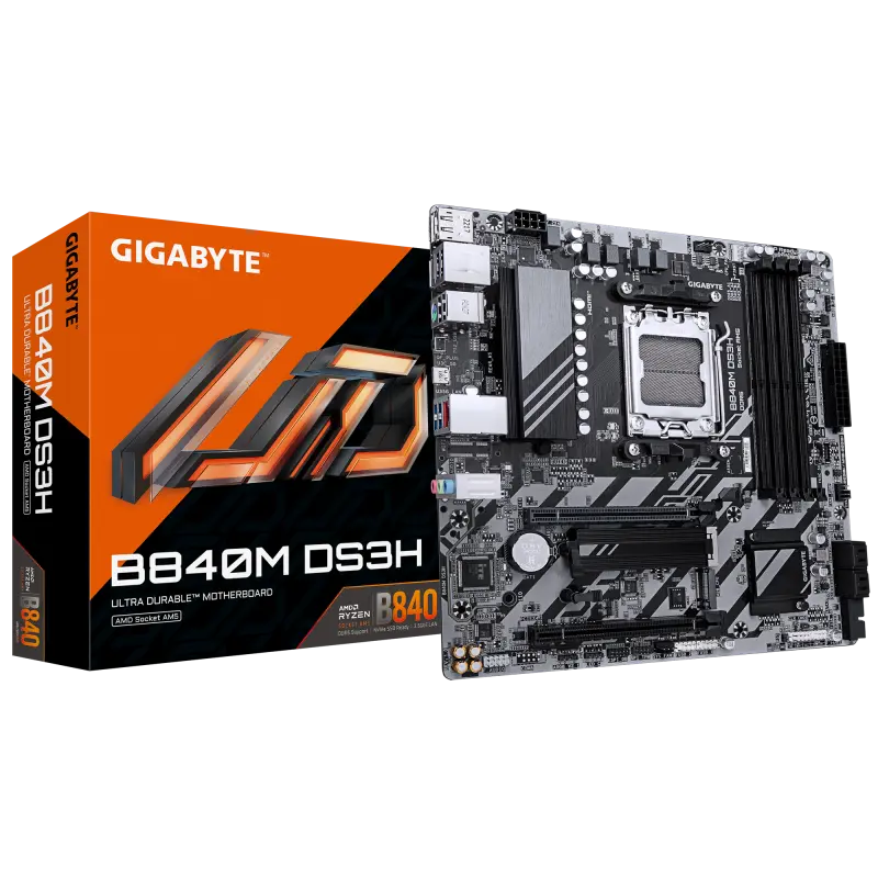 Placă de bază Gigabyte B840M DS3H AM5 DDR5 mATX