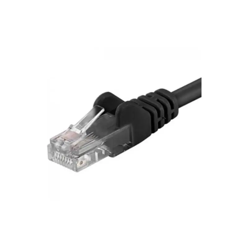 Patchcord PremiumCord UTP Cat 5e 0-25m negru, UTP-5E-0.25-BK, cupru