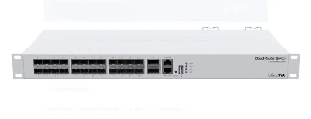 Switch MikroTik CRS326 24S 2Q RM 24x SFP+ 2x QSFP+