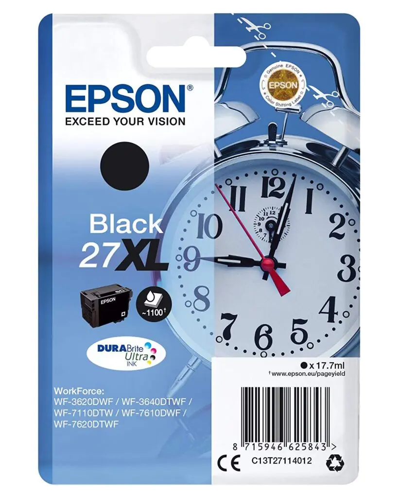 Cartuș Epson 27XL DURABrite negru C13T27114012