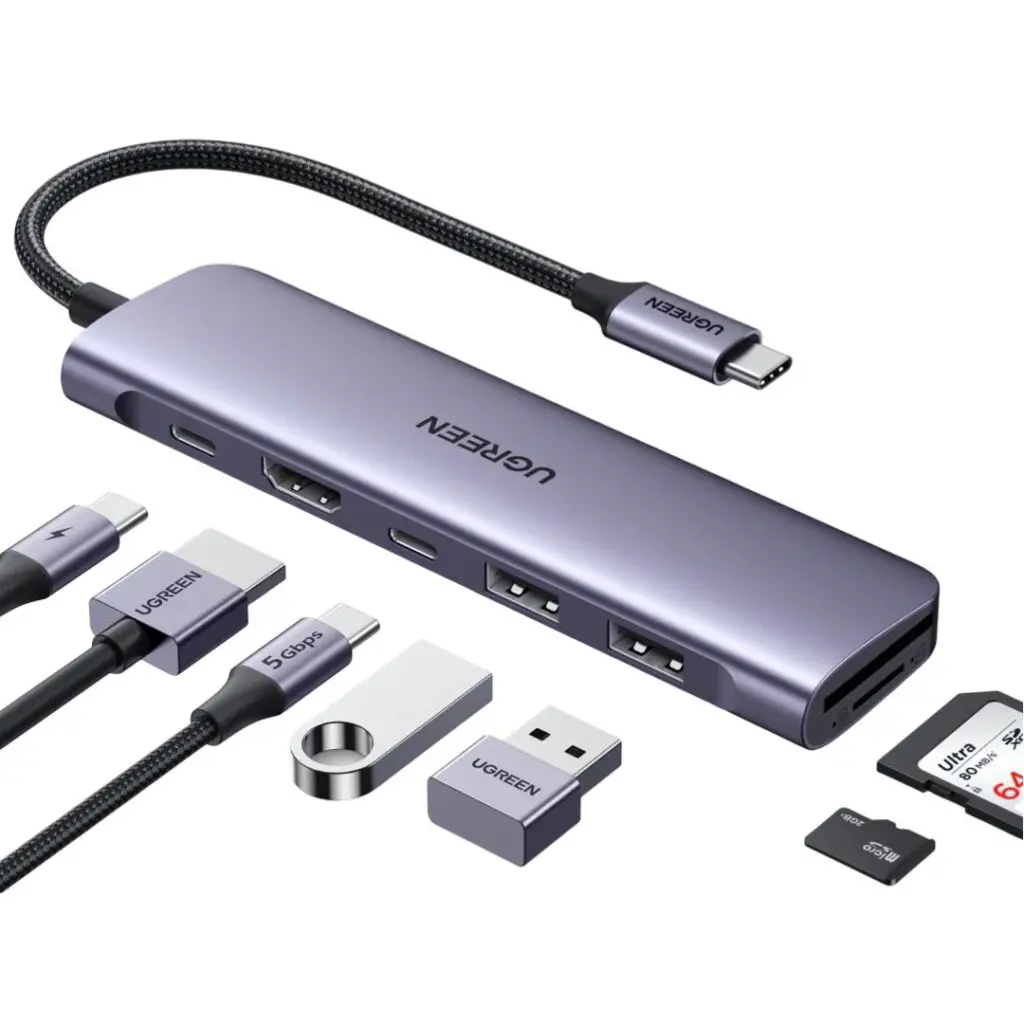 Hub UGreen USB-C 7-in-1 15214 Gri