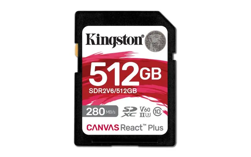 Card memorie Kingston Canvas React Plus 512GB SDXC V60
