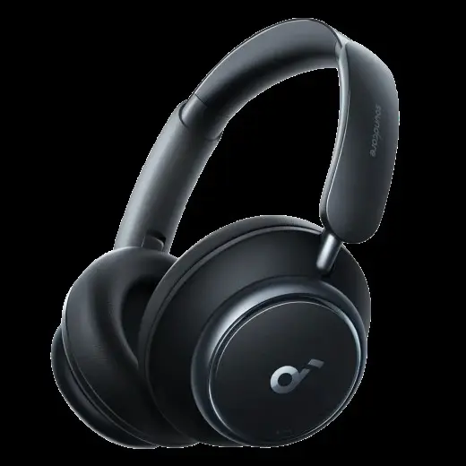 Casti wireless Anker Soundcore Space Q45 over-ear ANC LDAC Bluetooth 5 3 negru