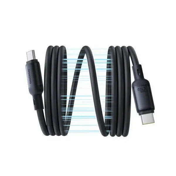 Cablu Baseus PicoGo Magnetic USB-C la USB-C 1 m negru