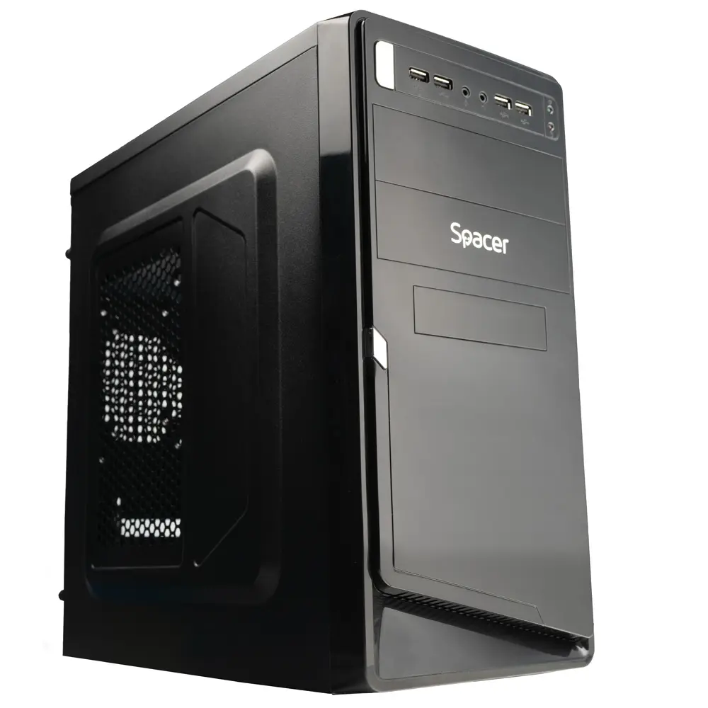 Carcasă Spacer Moon Mini-Tower mATX 230W Negru