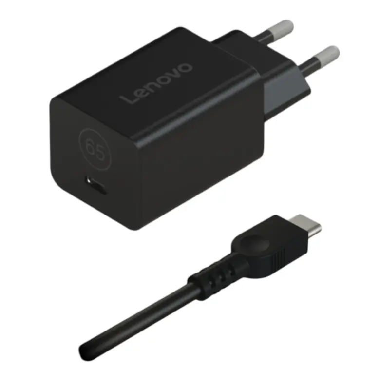 Încărcător Lenovo GaN Nano 65W USB-C negru