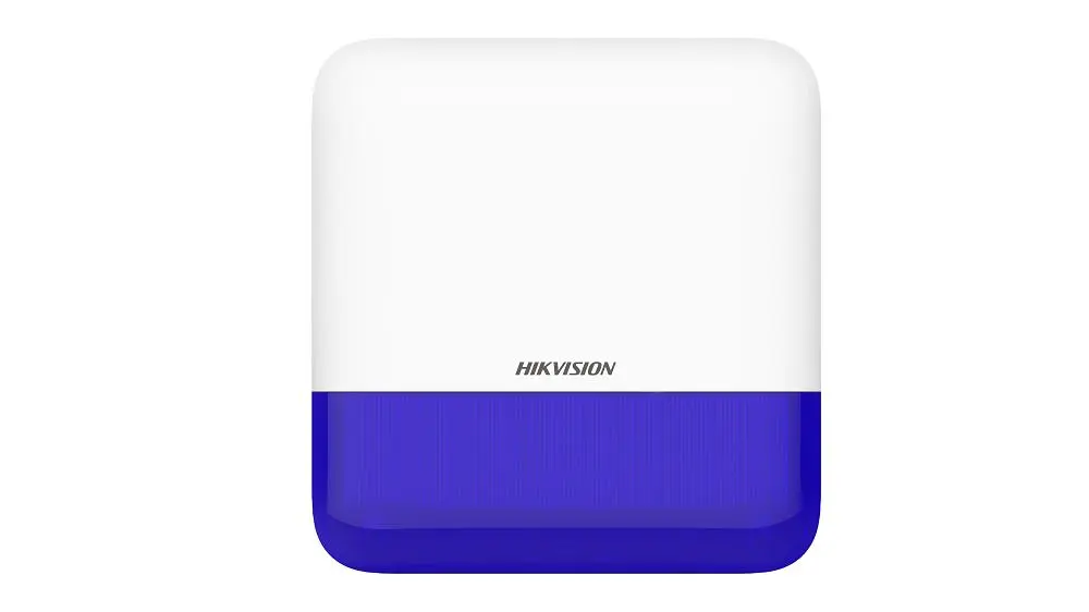 Sirenă wireless Hikvision AX PRO DS-PS1-E-WE indicator albastru