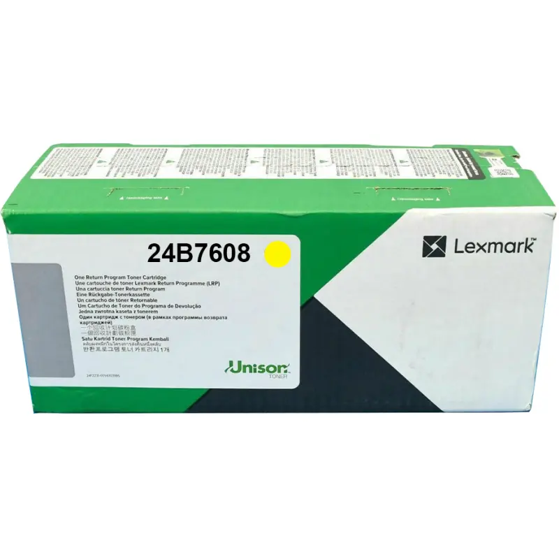 Toner Lexmark 24B7608 galben Return Program 12.000 pagini