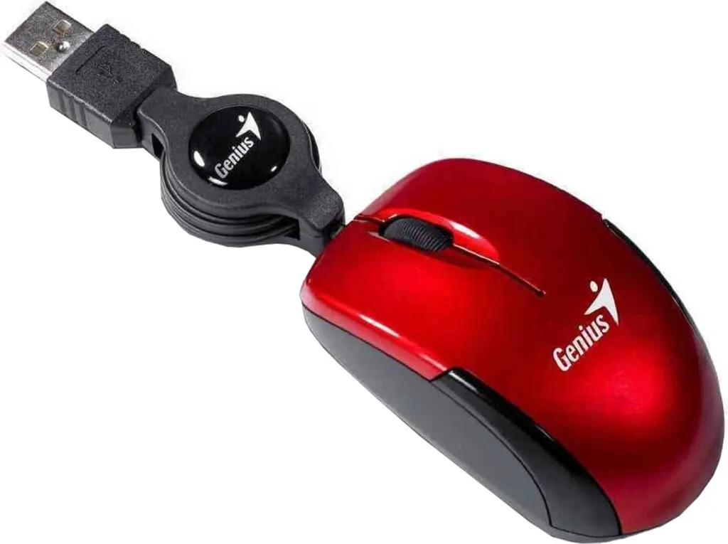 Mouse Genius MicroTraveler V2 Rosu USB 1200 DPI