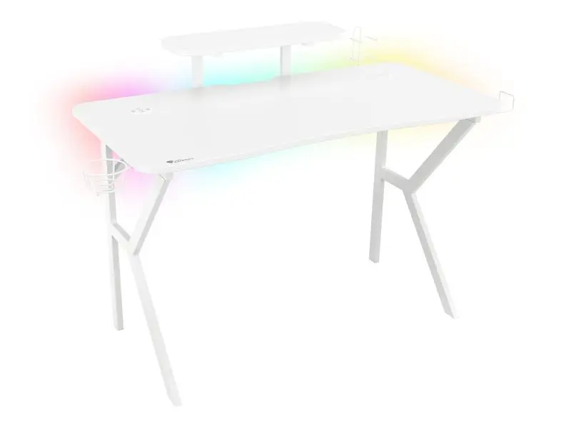Birou gaming Genesis Holm 320 RGB alb